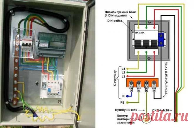 В статье https://samelektrikinfo.ru/ рассказывается, как собрать трёхфазный электрощит своими руками, что нужно, инструкция для начинающих