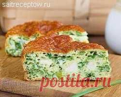 Заливной пирог с курицей