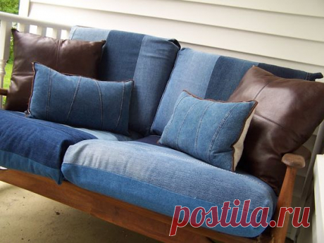 Re-purposed Denim I so want to do this! #DIYiLoveThis | Jeans Repurposed