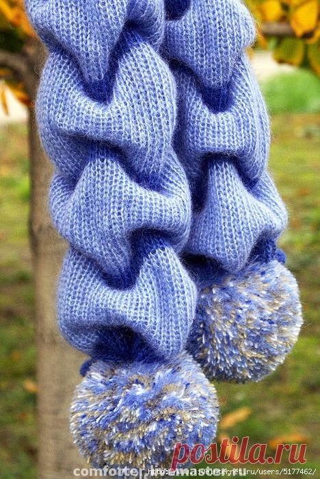 Шарф с эффектом "клоке"