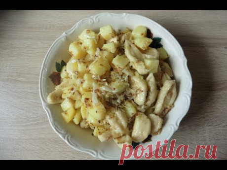 деревенские галушки с капустой