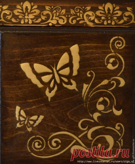 Имитация инкрустации дерева (интарсия). М.К.