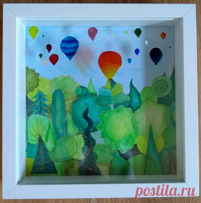 Colourful Hot Air Balloons over Leigh Woods Bristol Hand | Etsy