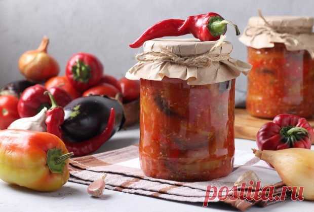 Закуска из баклажанов на зиму — Домашняя кулинария