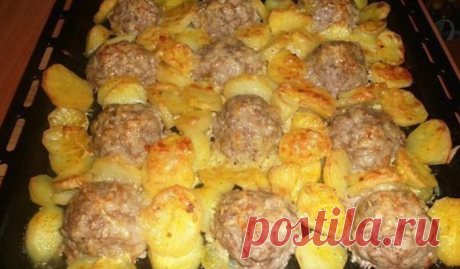 Почему я сама не догадалась ТАК приготовить? Мясные “ёжики” с картошкой под сыром