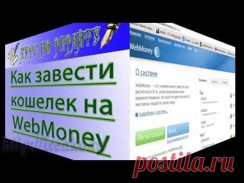 Как создать кошелёк WebMoney (видео)