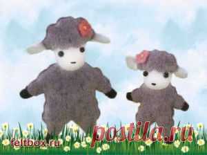 Игрушка "Овца" из фетра. Новогодняя поделка своими руками | Felt Box