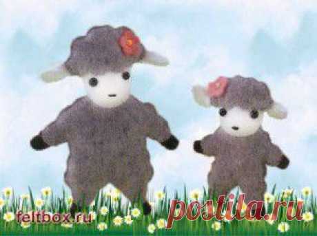 Игрушка &quot;Овца&quot; из фетра. Новогодняя поделка своими руками | Felt Box