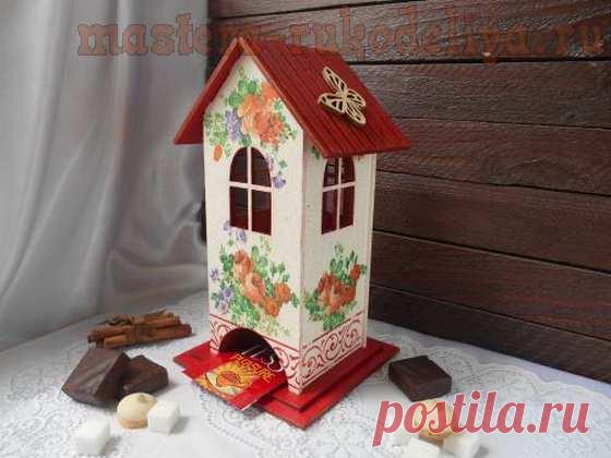 Мастер-класс по декупажу на дереве: Чайный домик 