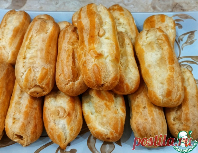 Эклеры со сливочно-карамельным кремом – кулинарный рецепт