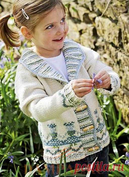 Детский жакет с орнаментом