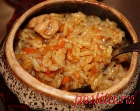 Плов бывает и таким: «Куриный плов в горшочках»