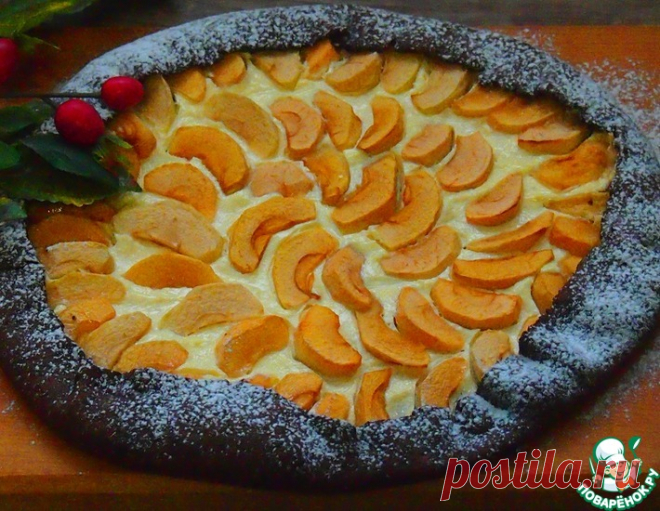Шоколадная яблочная галета – кулинарный рецепт