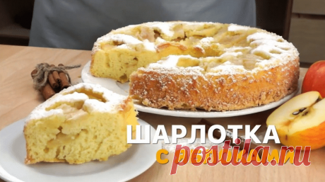 Шарлотка с яблоками: рецепт пышной яблочной шарлотки в духовке, с пошаговыми фото