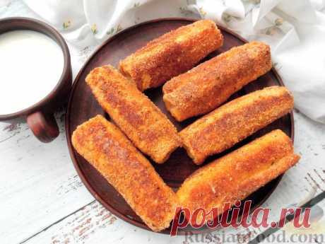 Рецепт: Горячие бутерброды-трубочки с ветчиной и сыром на RussianFood.com