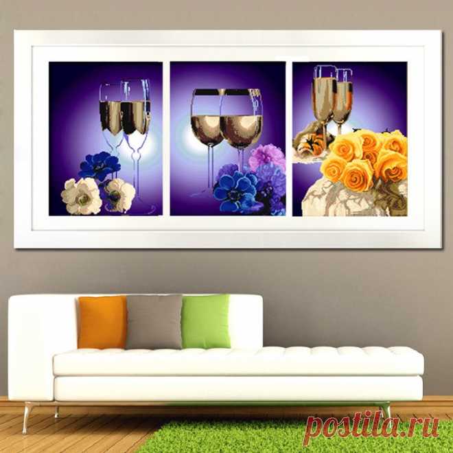 mosaic decoration Picture - More Detailed Picture about diy diamond embroidery round rhinestones diamond painting cross stitch kit mosaic Wine and flowers 115x54cm decoration Mural Picture in Diamond Painting Cross Stitch from SENSAN TRADING CO. LTD China | Aliexpress.com | Alibaba Group