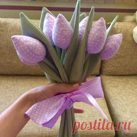 #тюльпаны#из#ткани любой расцветки на ваш выбор !