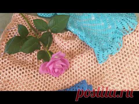 Пляжная женская туника и детский ажурный сарафан крючком. Обзор вязания.