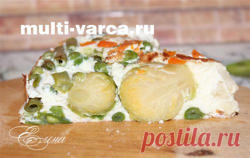 Омлет с овощами в мультиварке