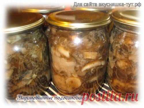 Маринованные подосиновики - Готовим сами