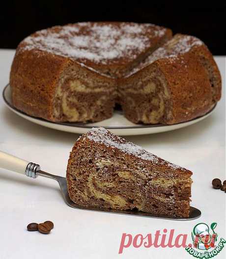 Мраморный пирог из мультиварки.