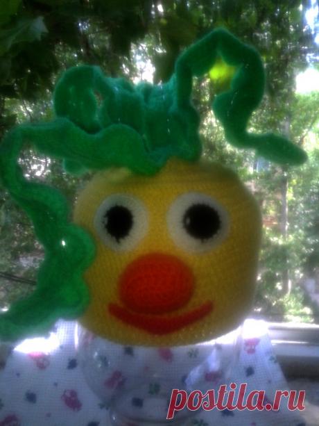 Шапка-репка крючком.