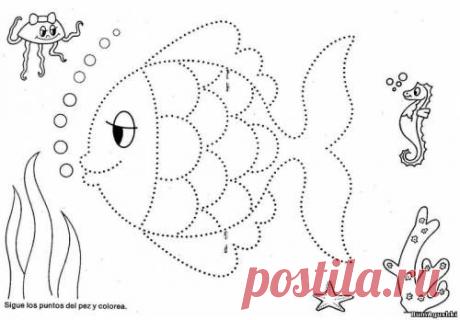 Po tochkam (5) - Соединяем по точкам - Дошкольное развитие ребенка - БумАгушки - детские раскраски и многое другое