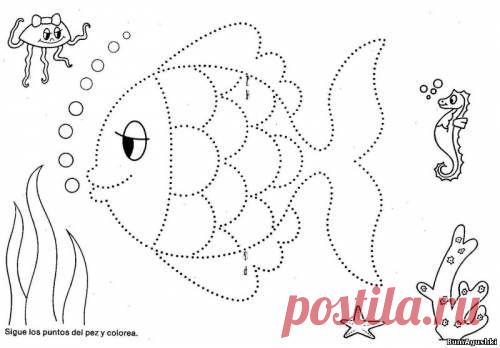 Po tochkam (5) - Соединяем по точкам - Дошкольное развитие ребенка - БумАгушки - детские раскраски и многое другое