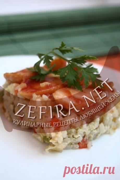 Рисовая запеканка с сосисками — сытный завтрак - домашние рецепты с фото