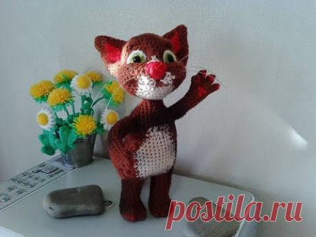 Кот Том, ч.2. Cat Tom, р.2. Amigurumi. Crochet.  Амигуруми. Игрушки крючком.