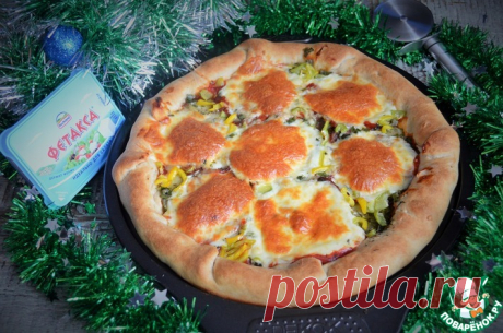 Пицца с сырными бортами Кулинарный рецепт