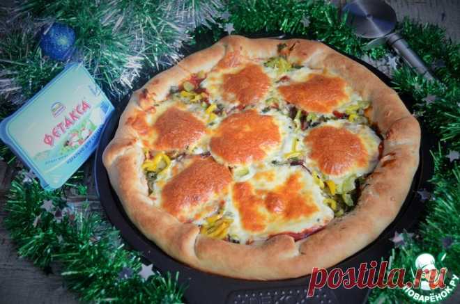 Пицца с сырными бортами Кулинарный рецепт