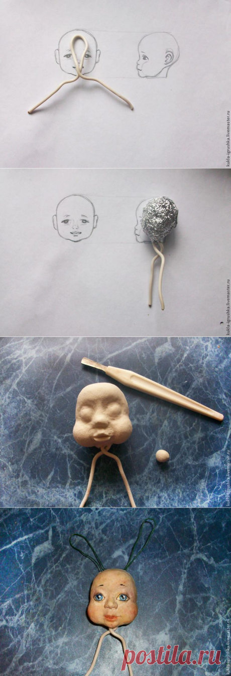 Мастер-класс по лепке кукольной головы – Ярмарка Мастеров