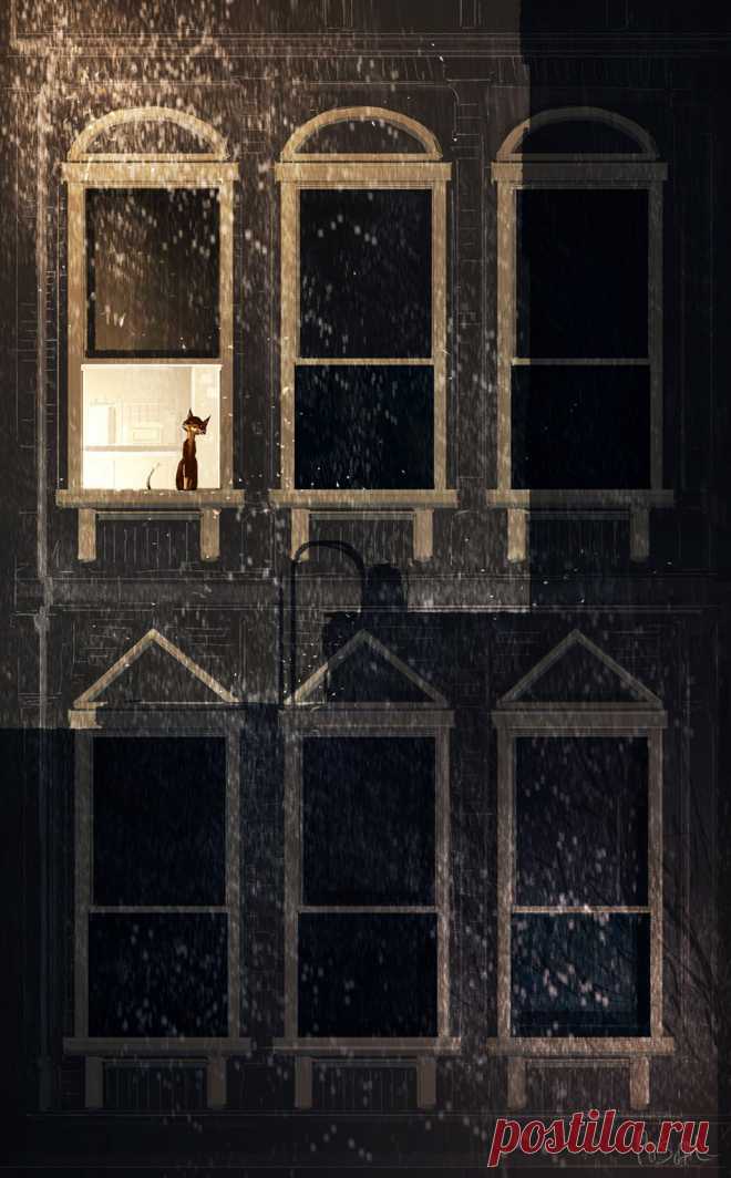 Волшебство ночи... Художник Паскаль Кэмпион (Pascal Campion).