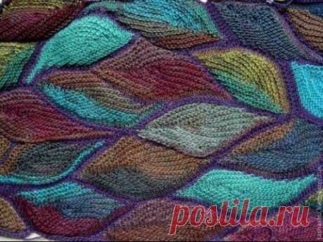 Вязаный пэчворк. Мастер-класс. Knitted patchwork. Tutorial.