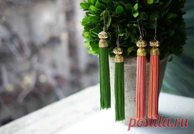 Модные серьги. Мастер-класс | Домохозяйка