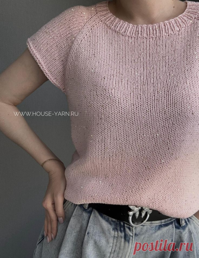 ТОПЫ • МАЙКИ > Инструкция по вязанию топ Glitter купить в интернет-магазине
