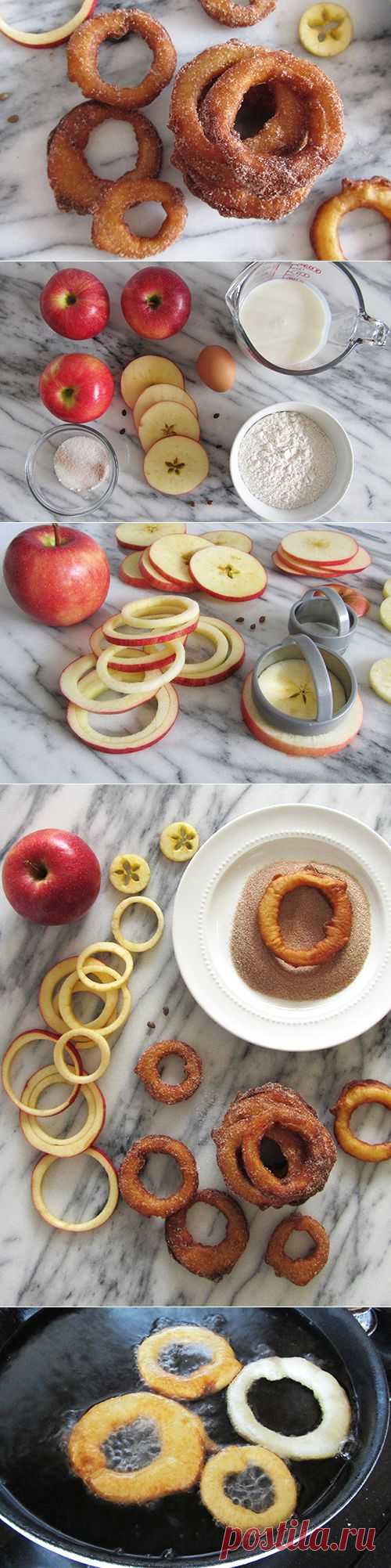 яблоки с корицей в кляре