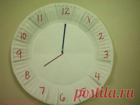 Знакомство с часами - Поделки с детьми | Деткиподелки