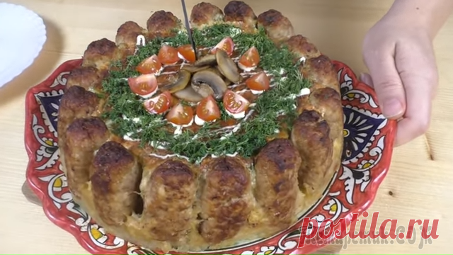 Мужской горячий, закусочный торт! Вкусно и оригинально!