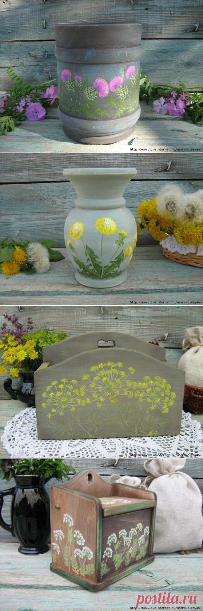 Разнотравье. Художественная роспись