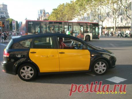 Испания. Машина -такси.