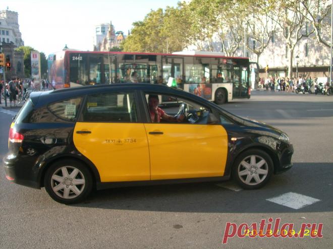 Испания. Машина -такси.
