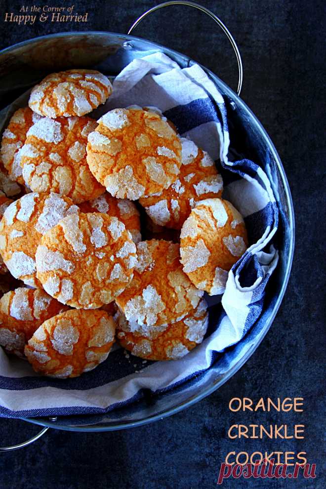 Orange Crinkle Cookies