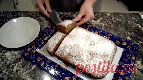 Медовый пирог. Пирог на кефире на скорую руку. Очень вкусный и пышный!
