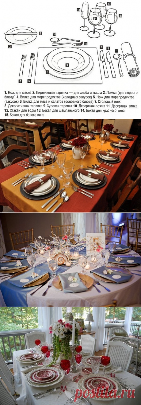 Красивая сервировка стола - фото идеи как оформить праздничный стол