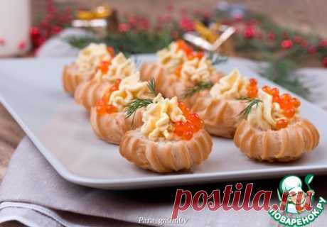 Профитроли с яичным кремом - кулинарный рецепт