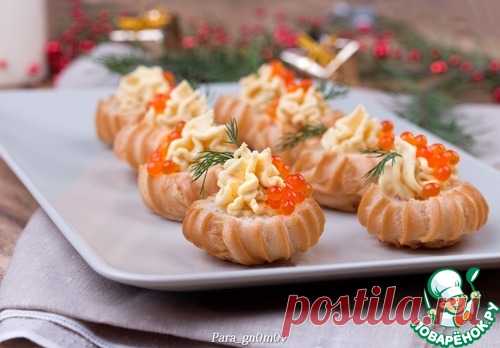 Профитроли с яичным кремом - кулинарный рецепт