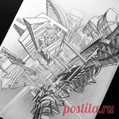 VOTRE ART: Architectural Drawing by Adelina Gareeva