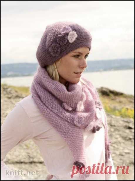 Шаль и берет | knitt.net | Все о вязании